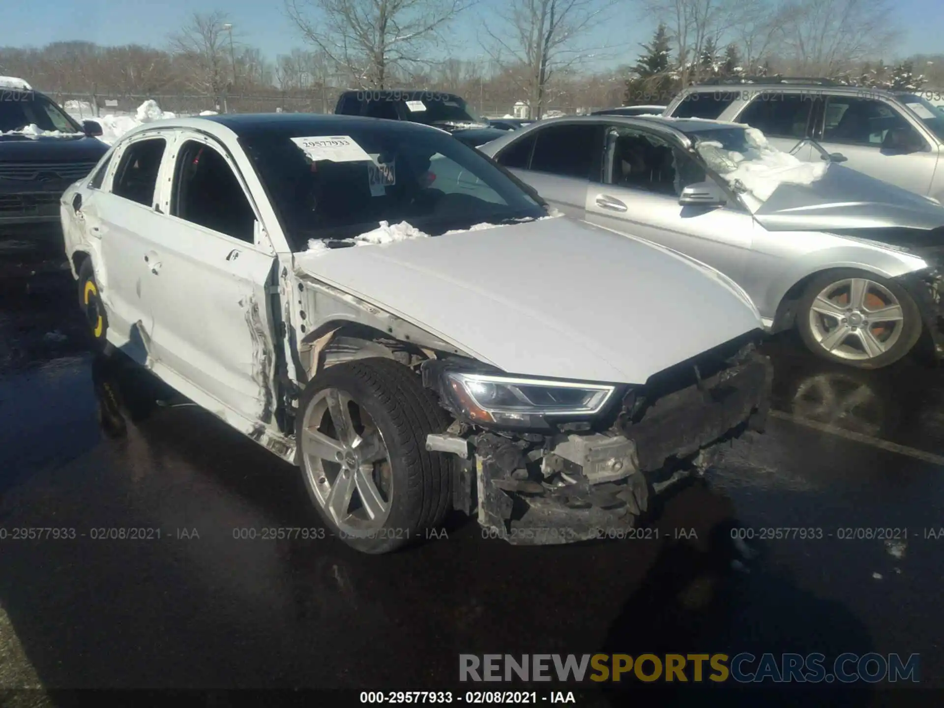 1 Photograph of a damaged car WAUB1GFFXK1017960 AUDI S3 2019