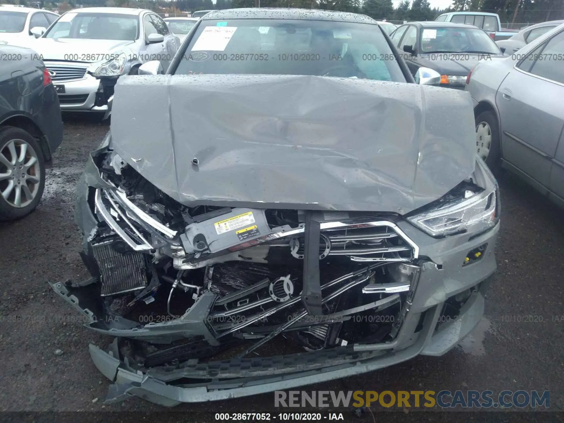 6 Photograph of a damaged car WAUB1GFF0LA002594 AUDI S3 2020