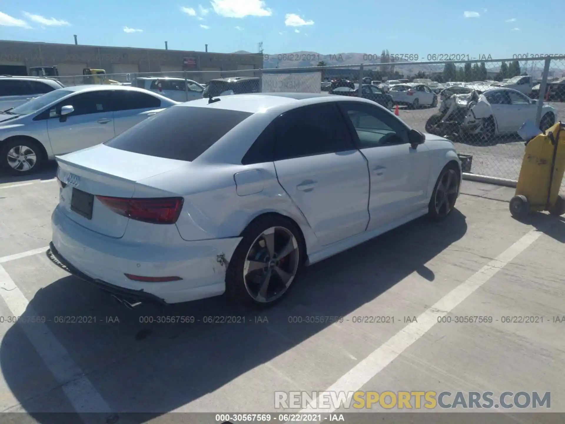 4 Photograph of a damaged car WAUE1GFF1LA078497 AUDI S3 2020