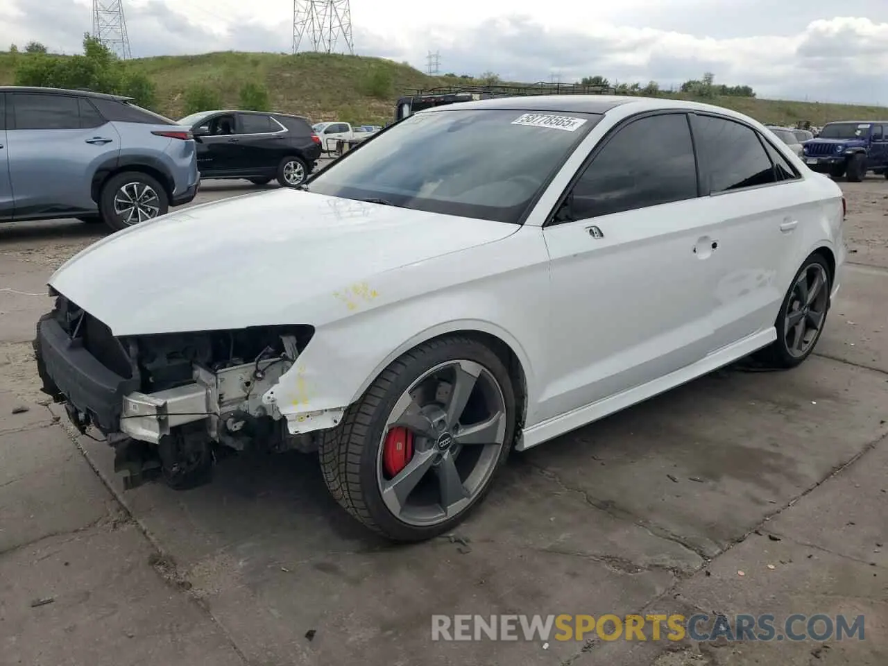 1 Photograph of a damaged car WAUE1GFF4LA039001 AUDI S3 2020