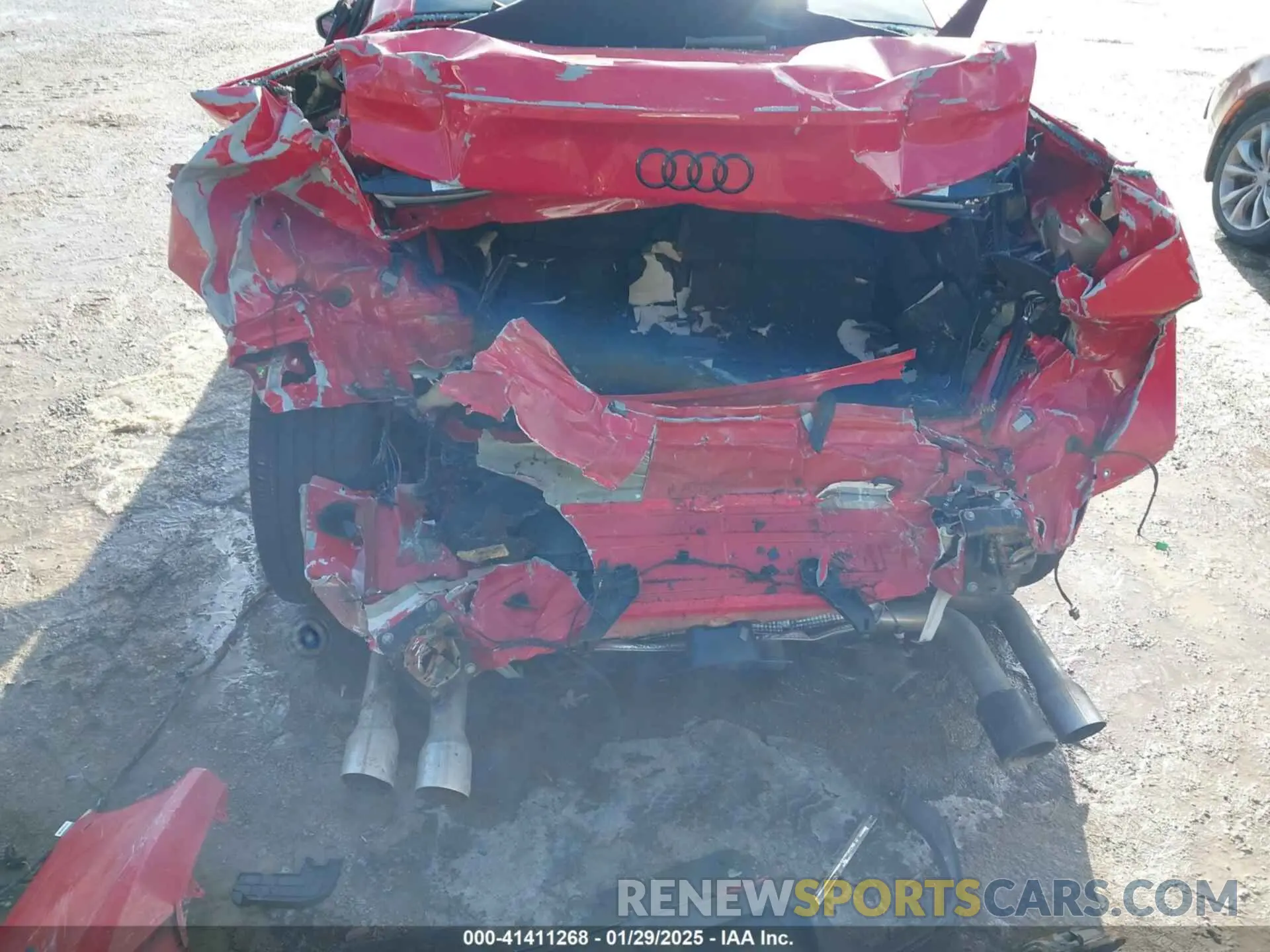 6 Photograph of a damaged car WAUH3DGY0NA096918 AUDI S3 2022