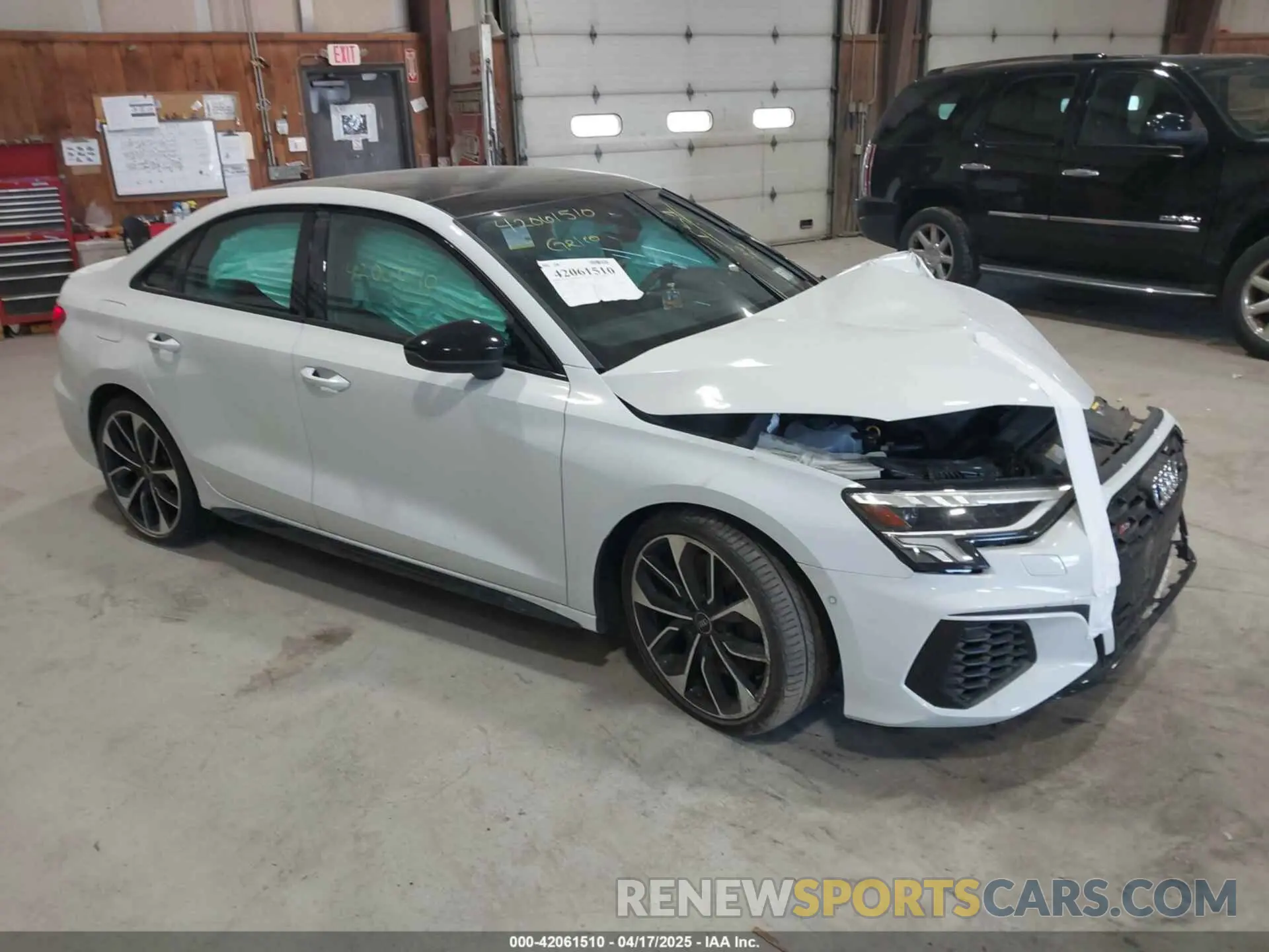 1 Photograph of a damaged car WAUG3DGY0PA045966 AUDI S3 2023