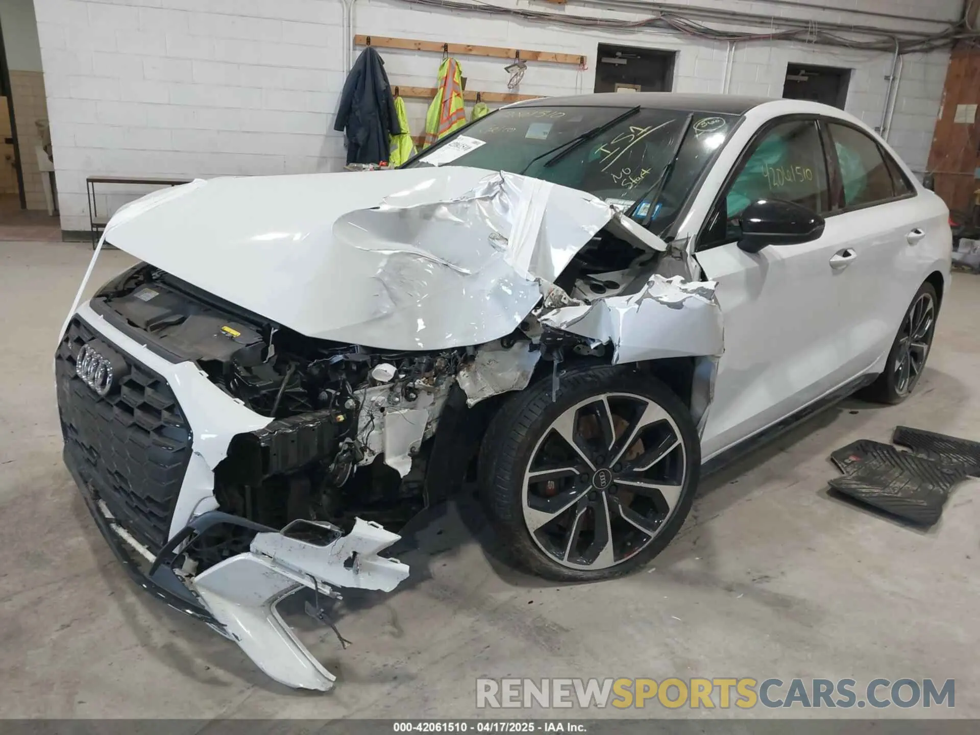 6 Photograph of a damaged car WAUG3DGY0PA045966 AUDI S3 2023