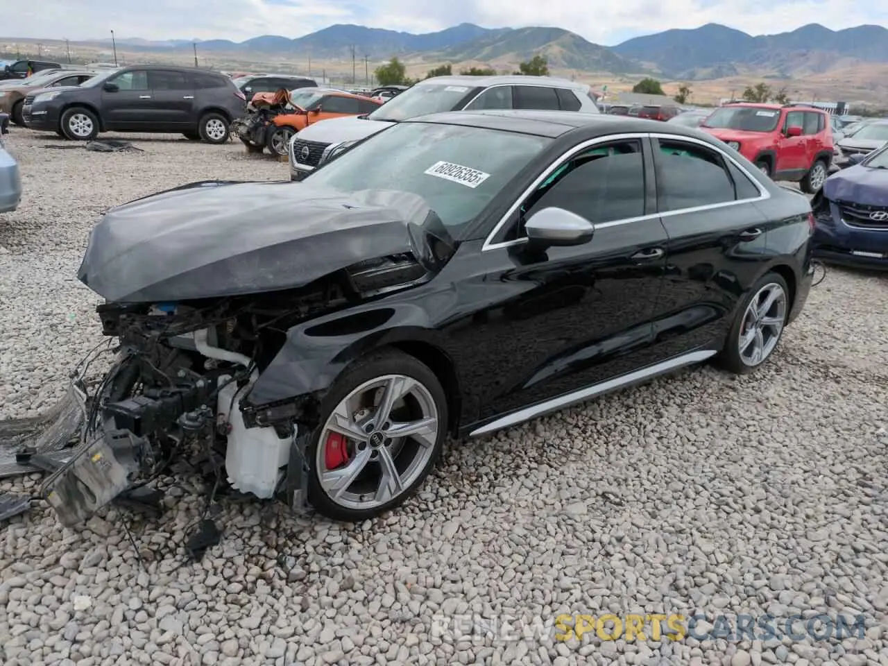 1 Photograph of a damaged car WAUH3DGY2PA029238 AUDI S3 2023