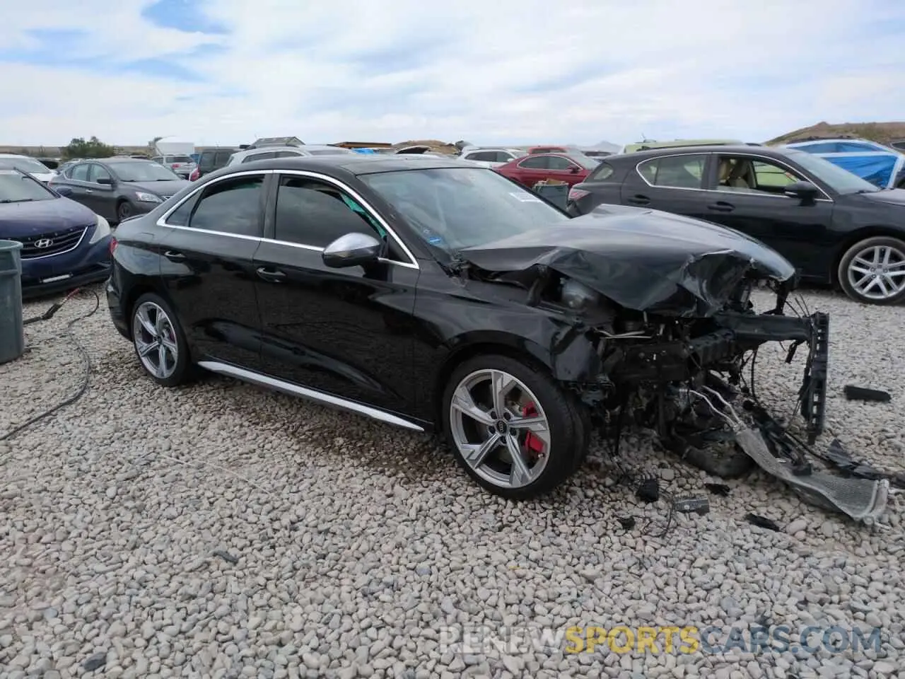 4 Photograph of a damaged car WAUH3DGY2PA029238 AUDI S3 2023