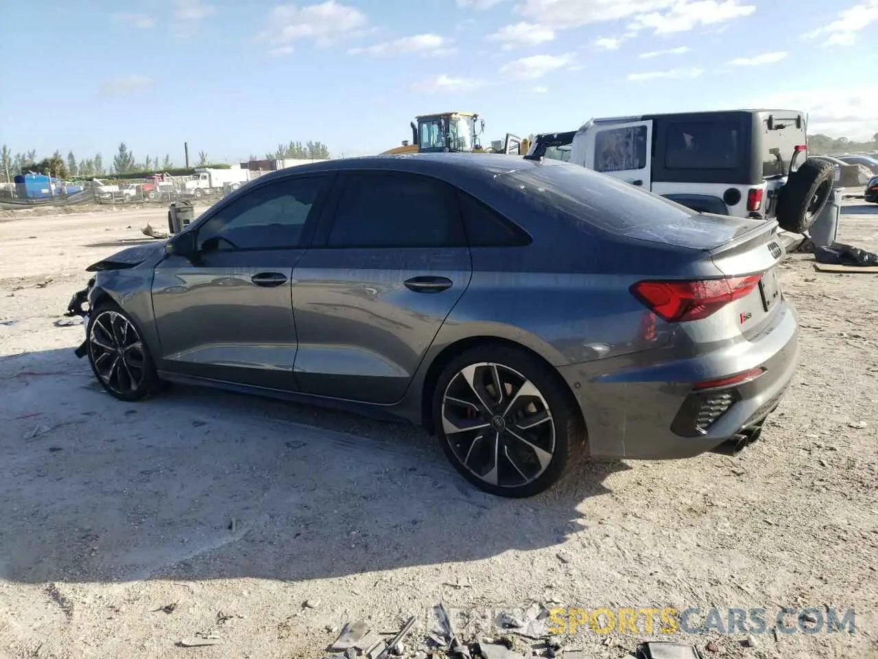 2 Photograph of a damaged car WAUH3DGY2PA048730 AUDI S3 2023