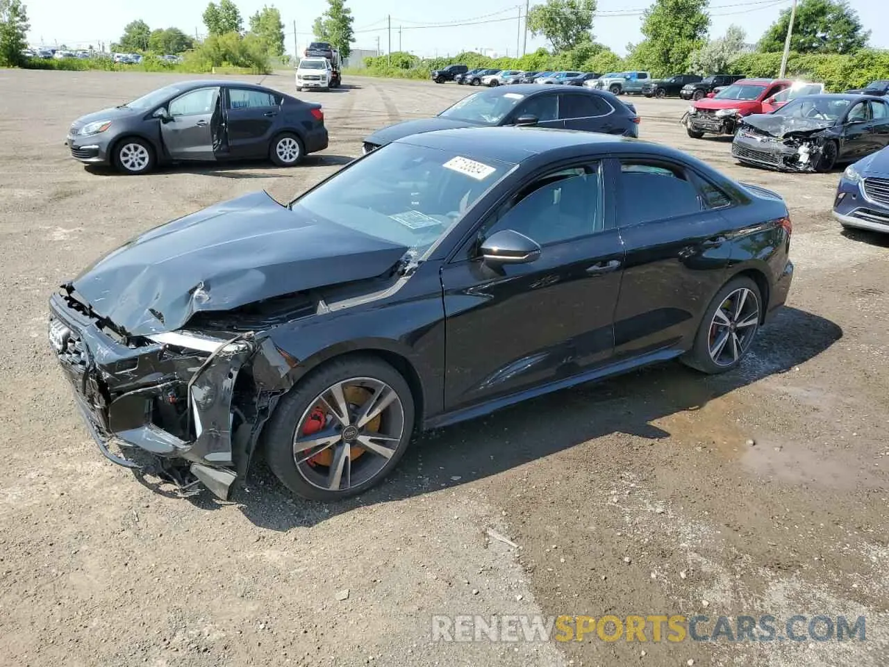 1 Photograph of a damaged car WAUG3CGY8RA124024 AUDI S3 2024