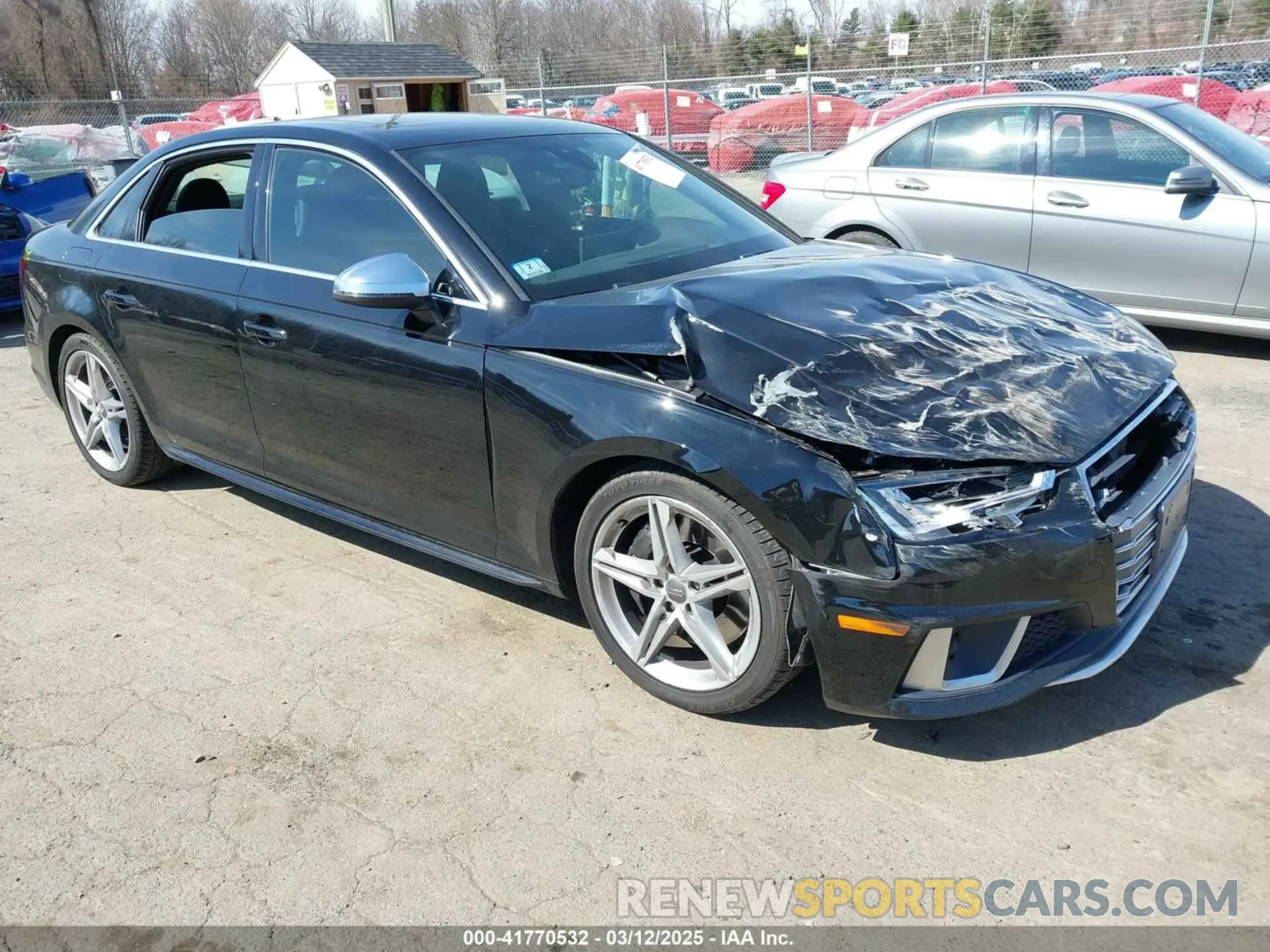 1 Photograph of a damaged car WAUA4AF40KA002169 AUDI S4 2019