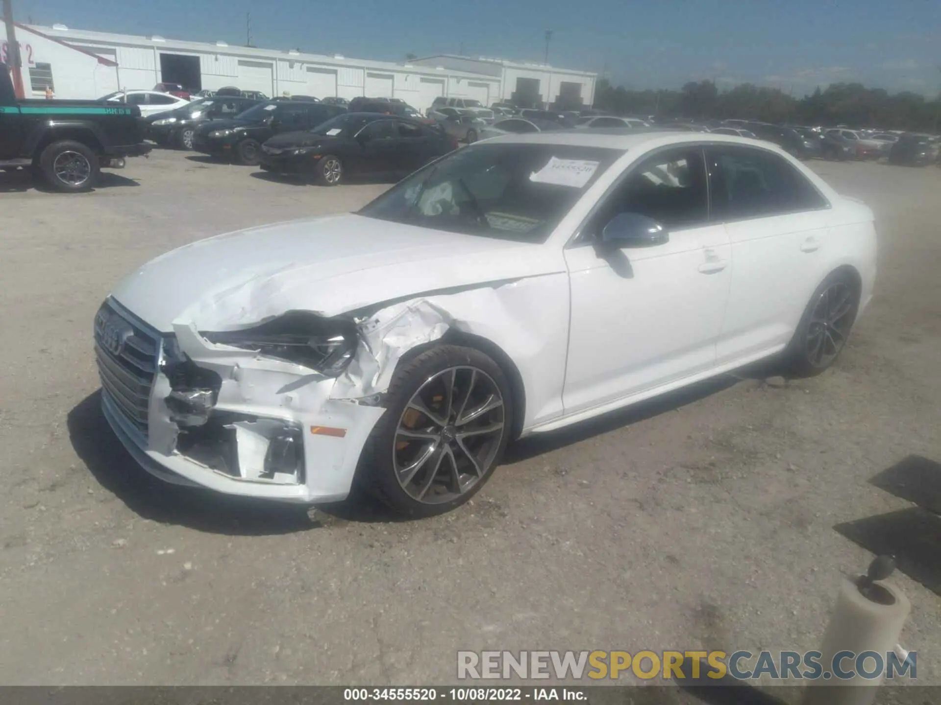 2 Photograph of a damaged car WAUA4AF45KA109184 AUDI S4 2019