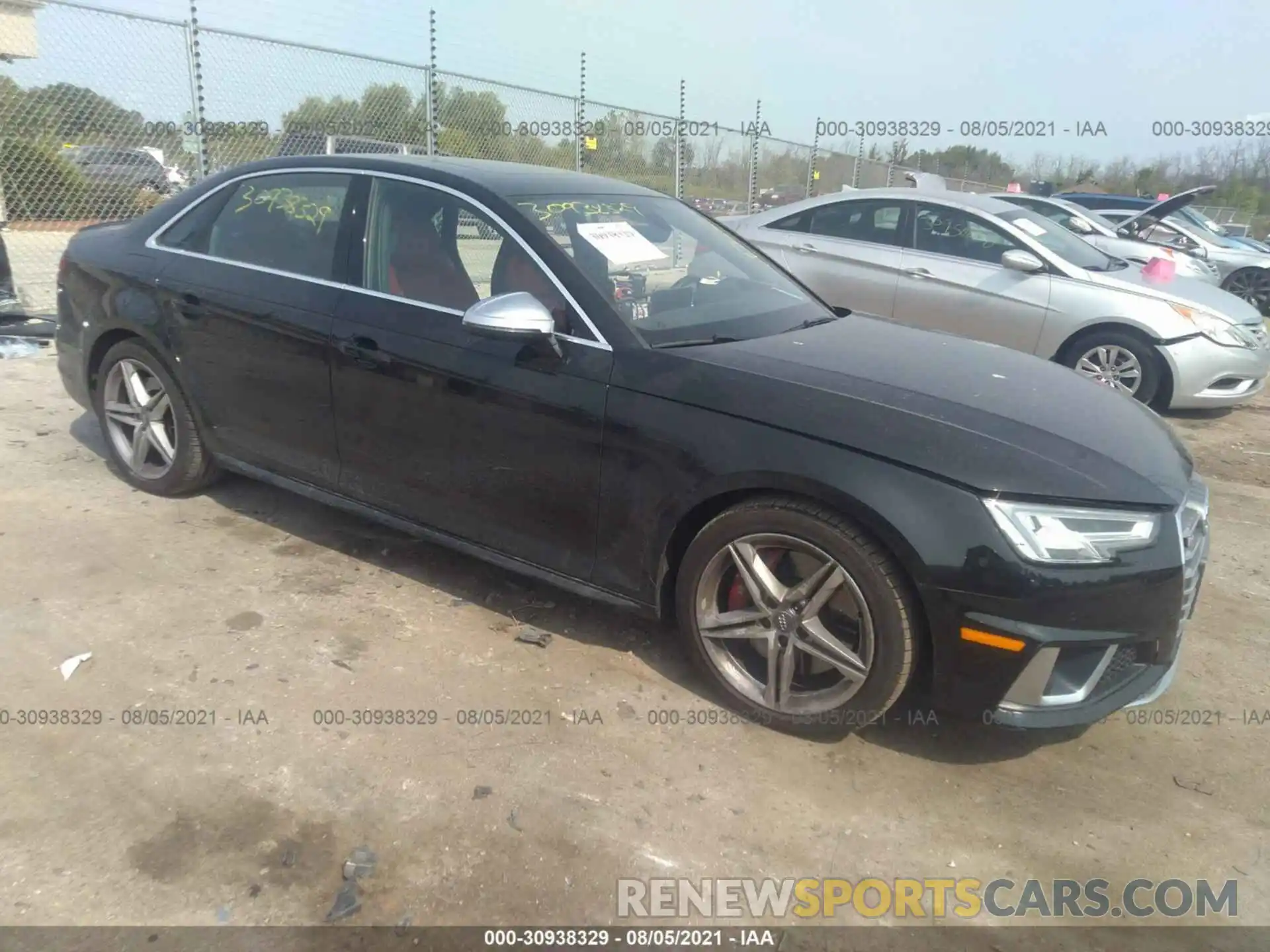 1 Photograph of a damaged car WAUB4AF40KA049836 AUDI S4 2019