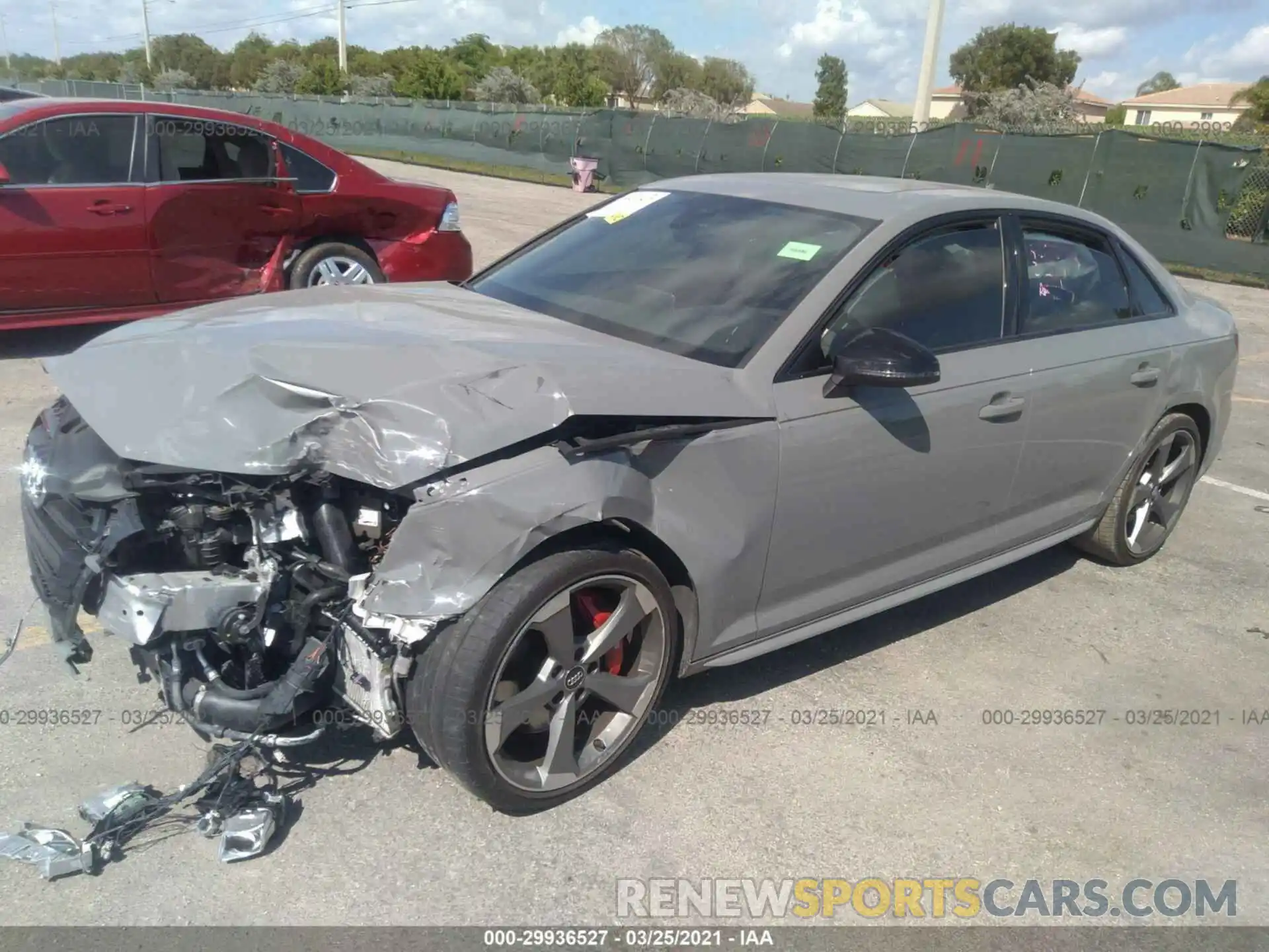 2 Photograph of a damaged car WAUB4AF47KA008619 AUDI S4 2019