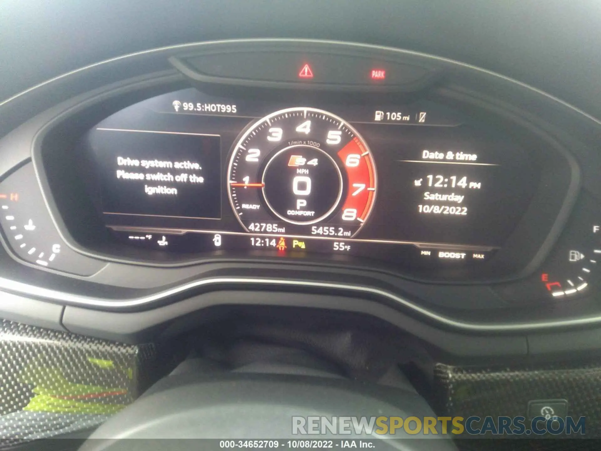 7 Photograph of a damaged car WAUC4AF44KA001437 AUDI S4 2019