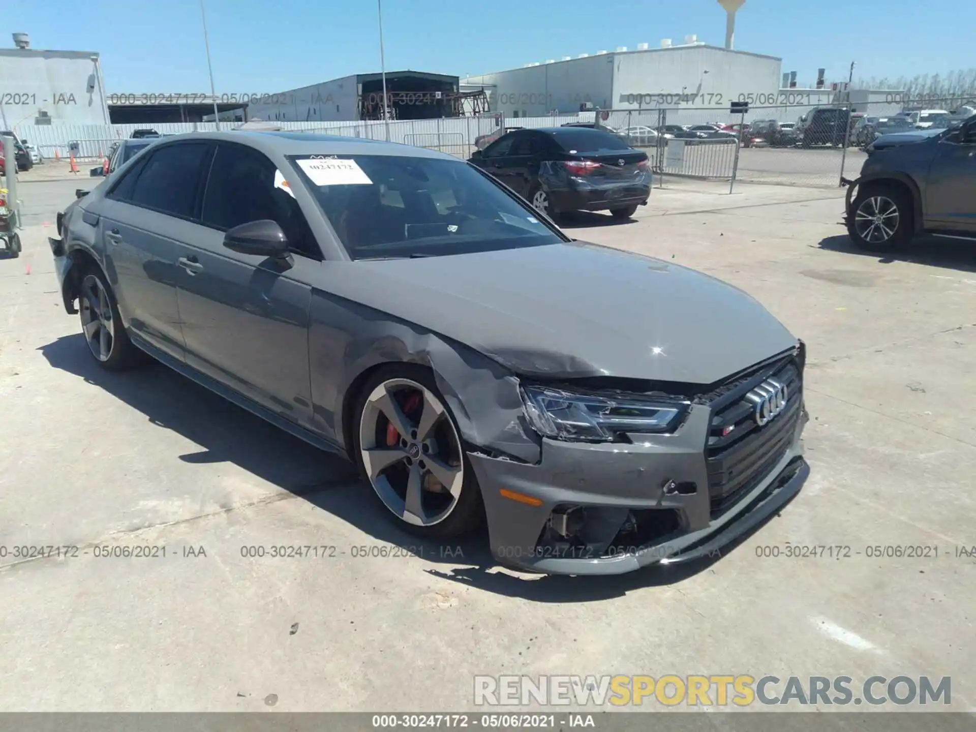 1 Photograph of a damaged car WAUC4AF45KA001494 AUDI S4 2019