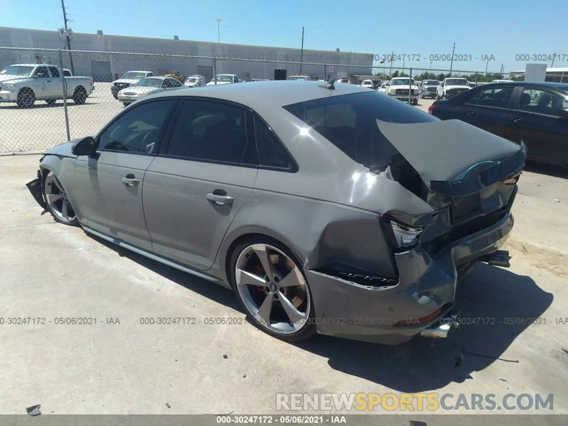 3 Photograph of a damaged car WAUC4AF45KA001494 AUDI S4 2019