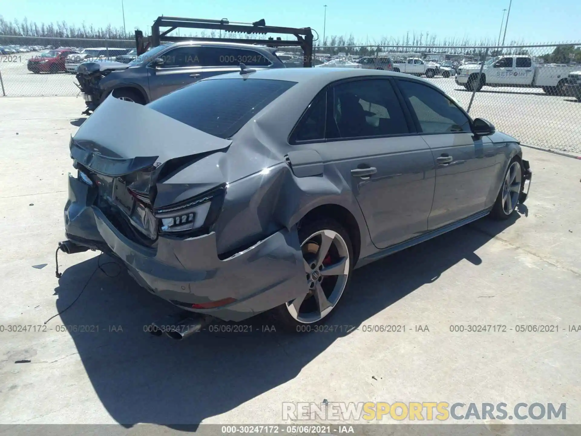 4 Photograph of a damaged car WAUC4AF45KA001494 AUDI S4 2019