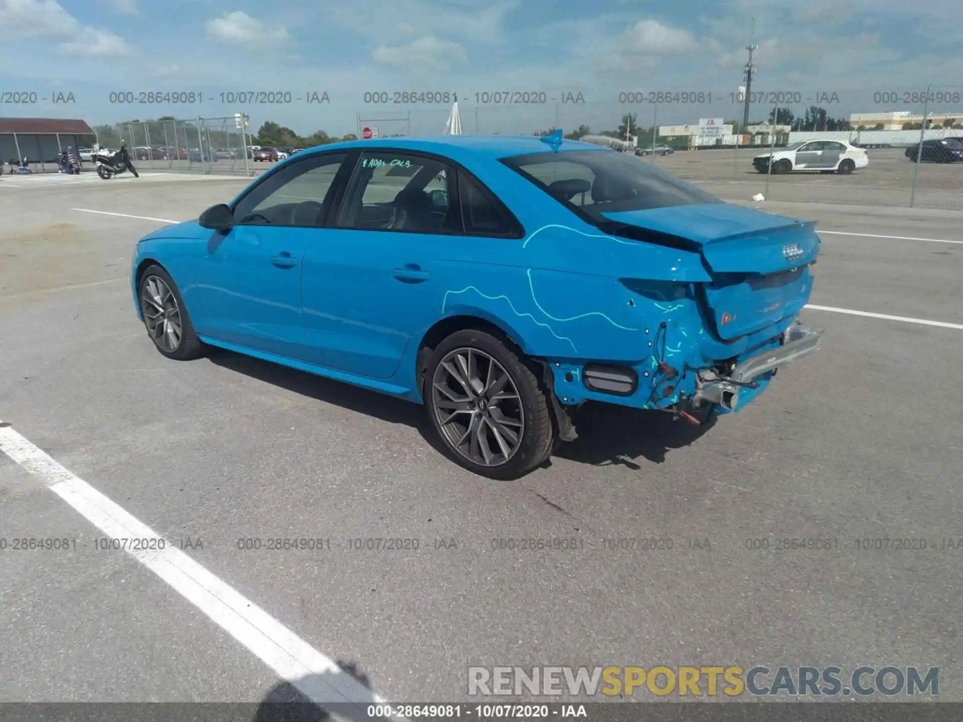 3 Photograph of a damaged car WAUB4AF42LA048902 AUDI S4 2020