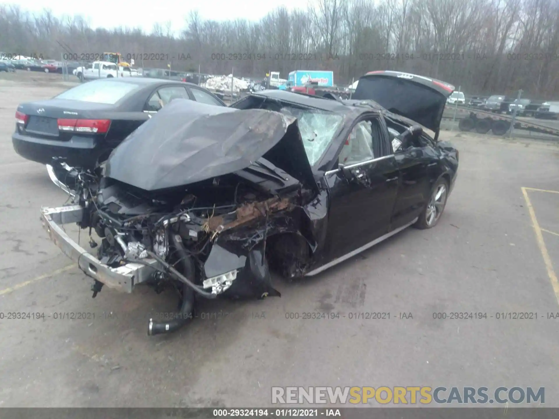 2 Photograph of a damaged car WAUB4AF47LA041654 AUDI S4 2020