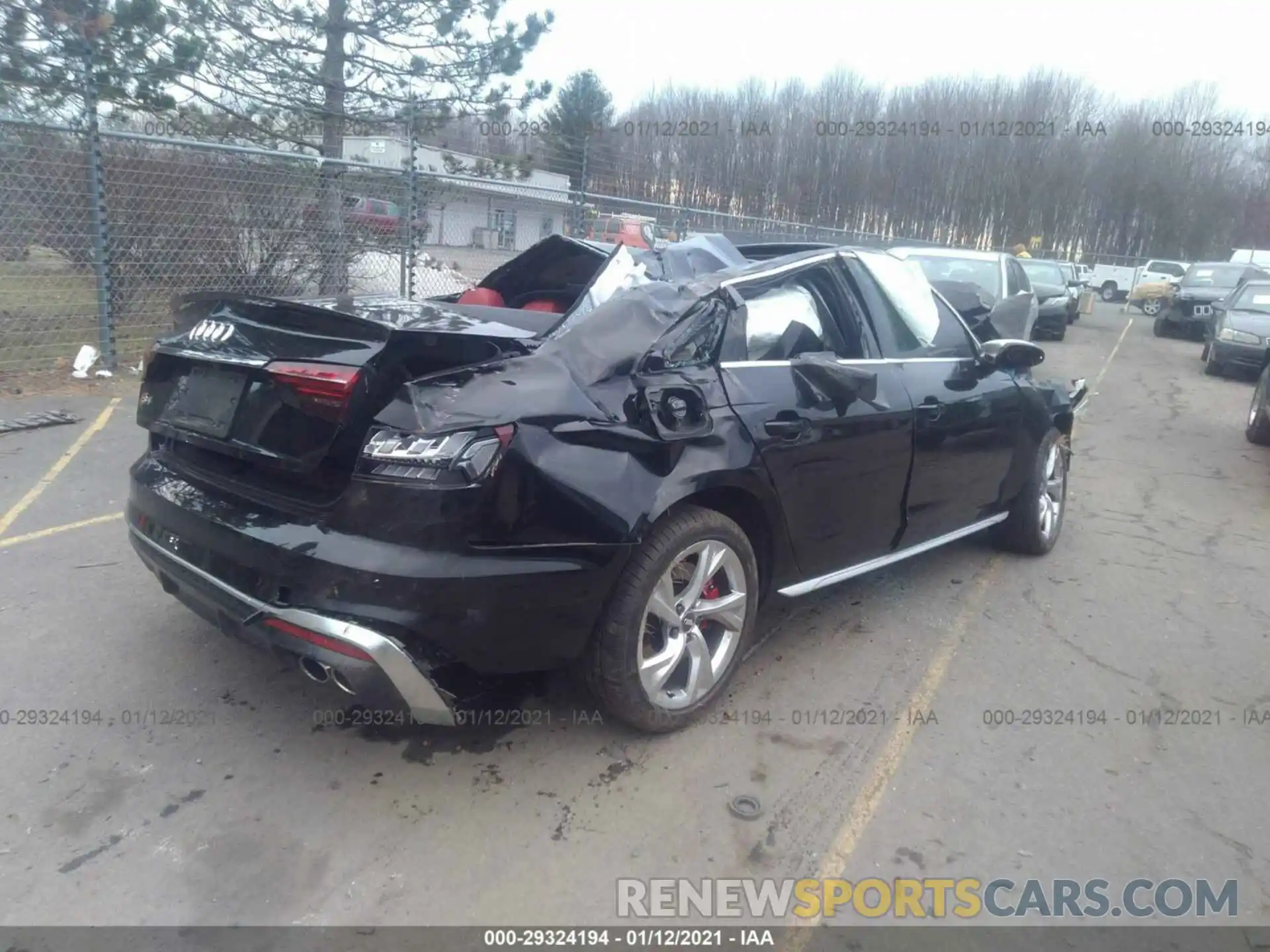 4 Photograph of a damaged car WAUB4AF47LA041654 AUDI S4 2020