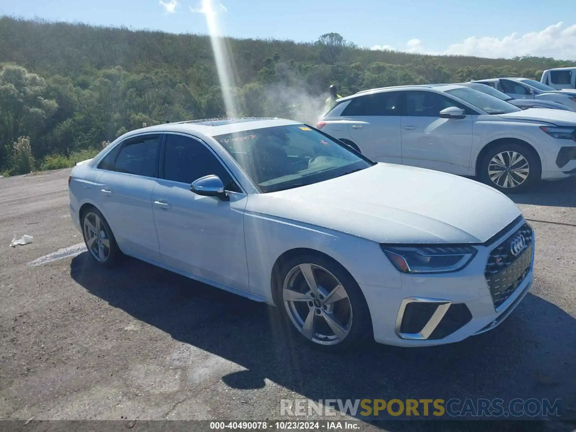 1 Photograph of a damaged car WAUB4AF40PA011370 AUDI S4 2023