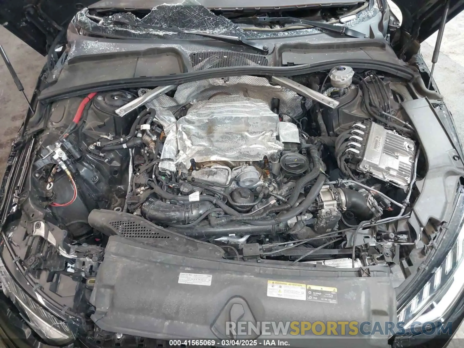 10 Photograph of a damaged car WAUB4AF45PA013812 AUDI S4 2023