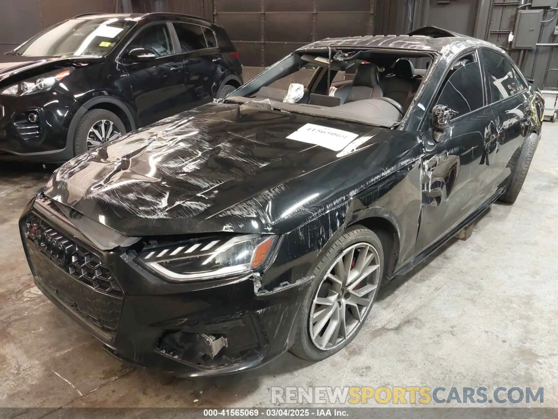 2 Photograph of a damaged car WAUB4AF45PA013812 AUDI S4 2023