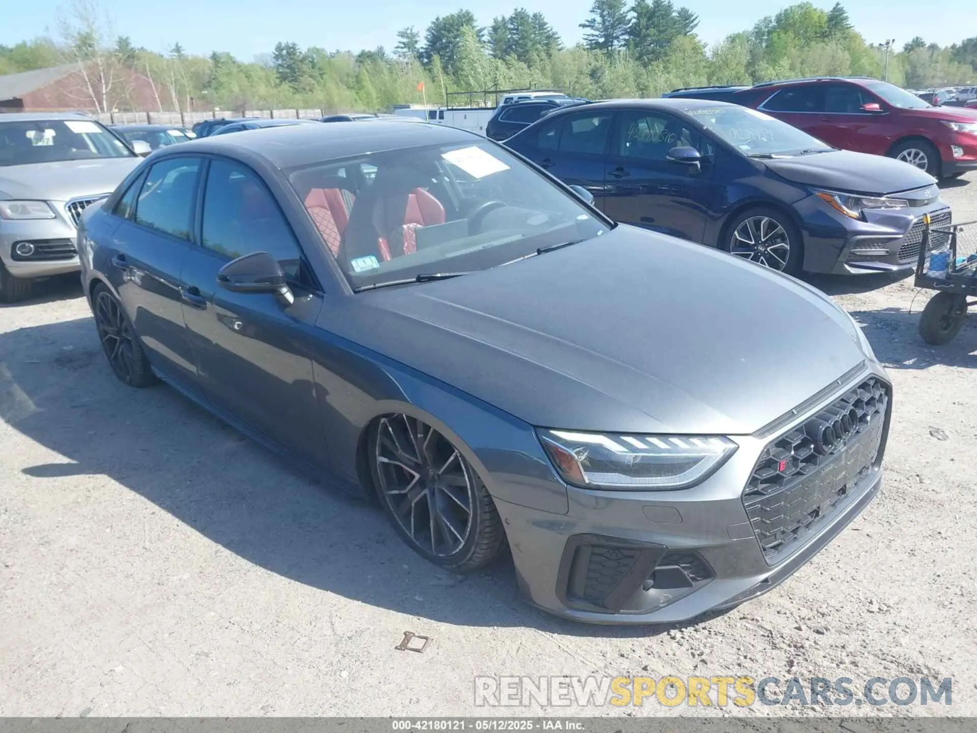 1 Photograph of a damaged car WAUC4AF43PA043654 AUDI S4 2023