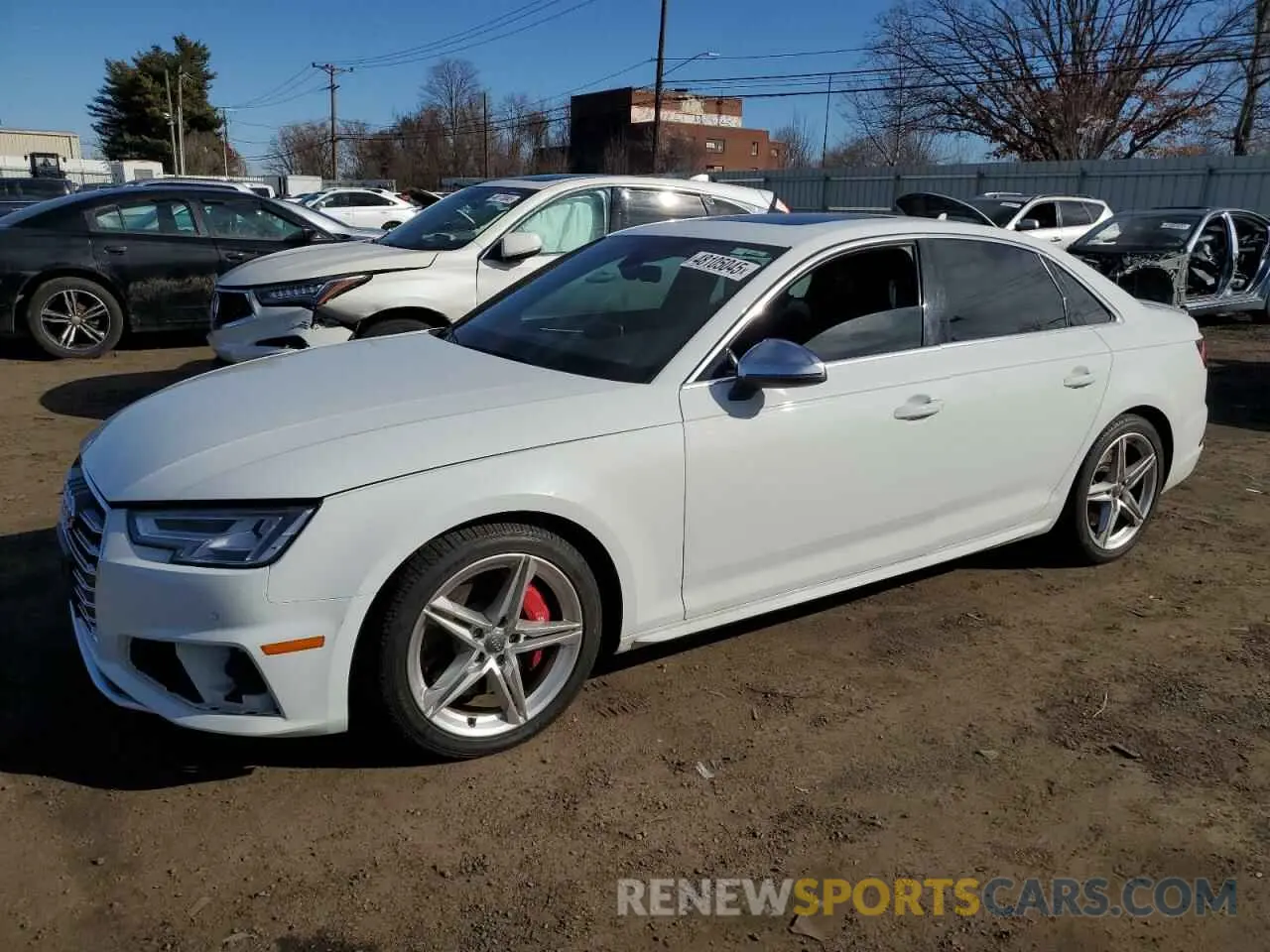 1 Photograph of a damaged car WAUB4AF44KA114767 AUDI S4/RS4 2019