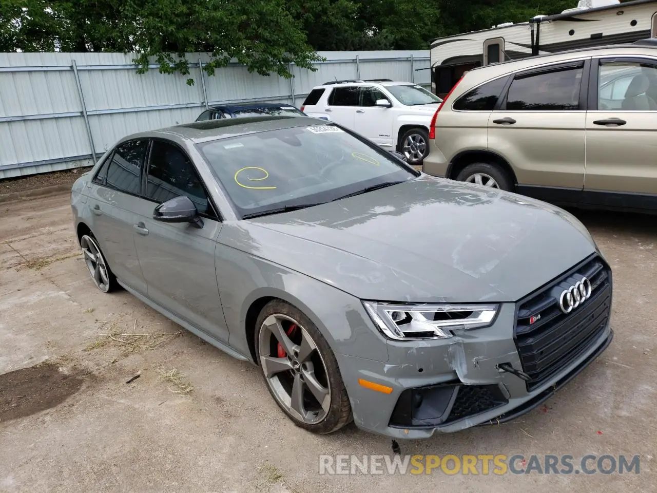 1 Photograph of a damaged car WAUB4AF47KA006434 AUDI S4/RS4 2019