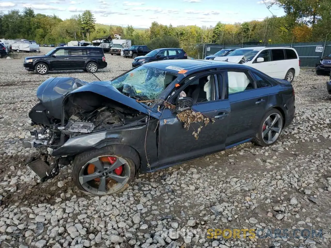 1 Photograph of a damaged car WAUB4AF47KA020432 AUDI S4/RS4 2019