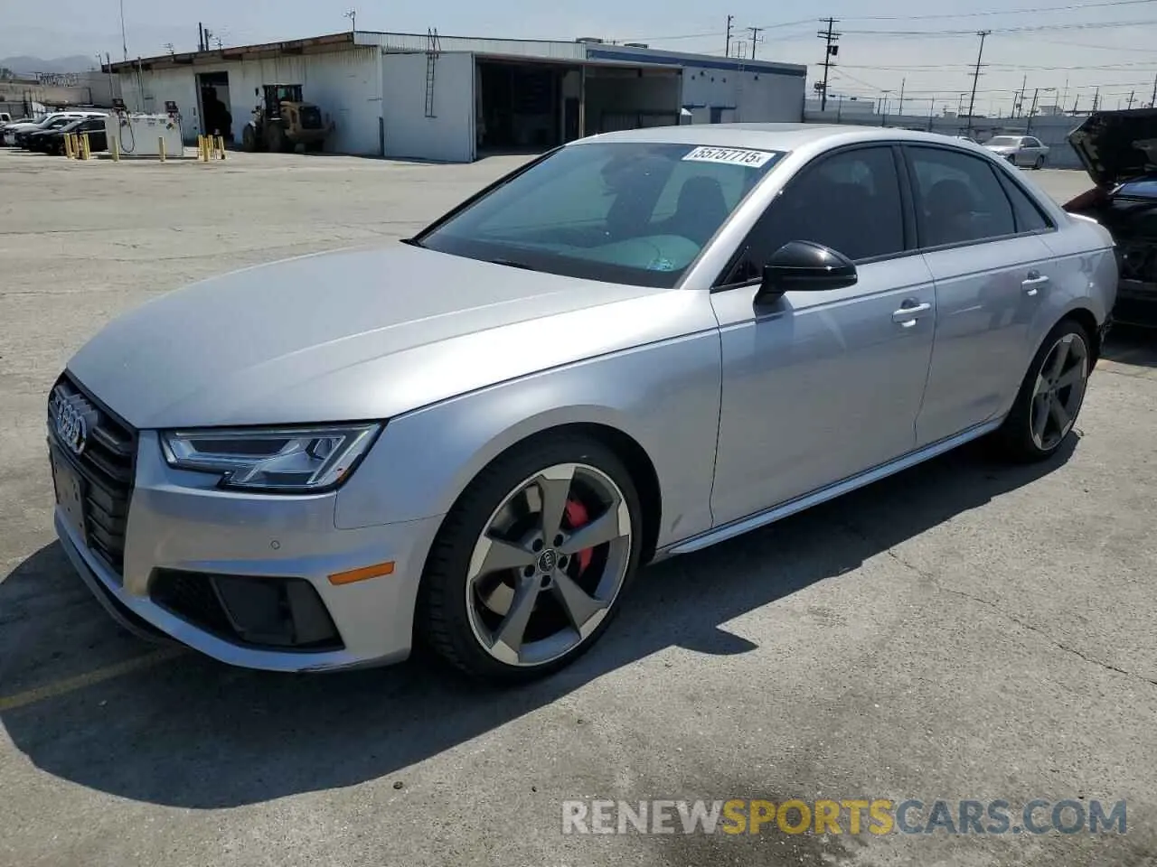 1 Photograph of a damaged car WAUB4AF49KA114716 AUDI S4/RS4 2019
