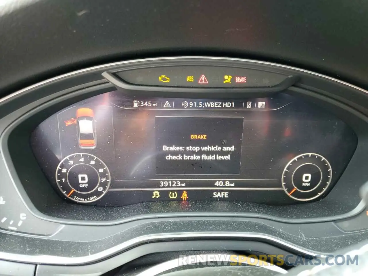 9 Photograph of a damaged car WAUC4AF46KA116993 AUDI S4/RS4 2019