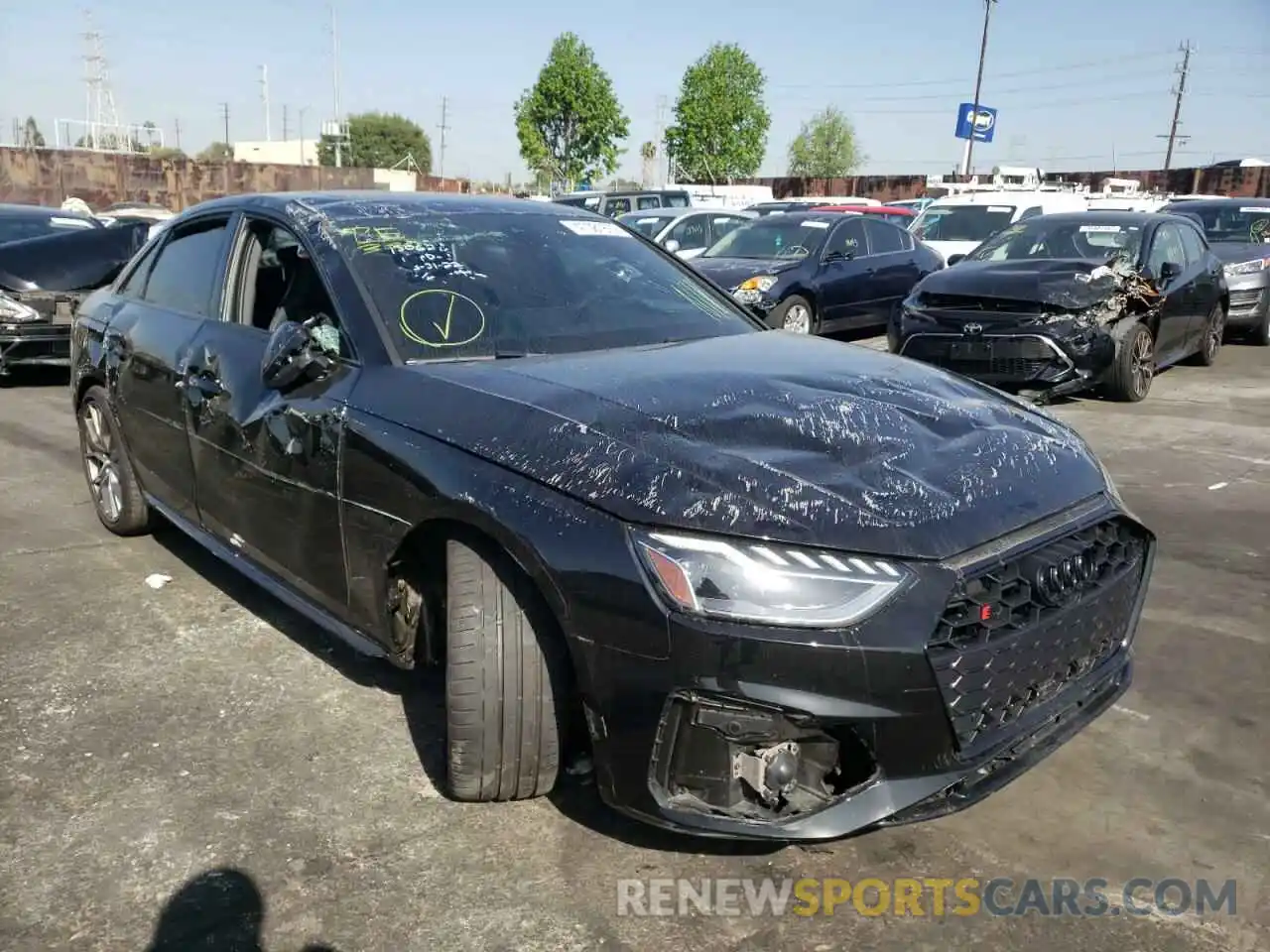 1 Photograph of a damaged car WAUB4AF40MA062749 AUDI S4/RS4 2021