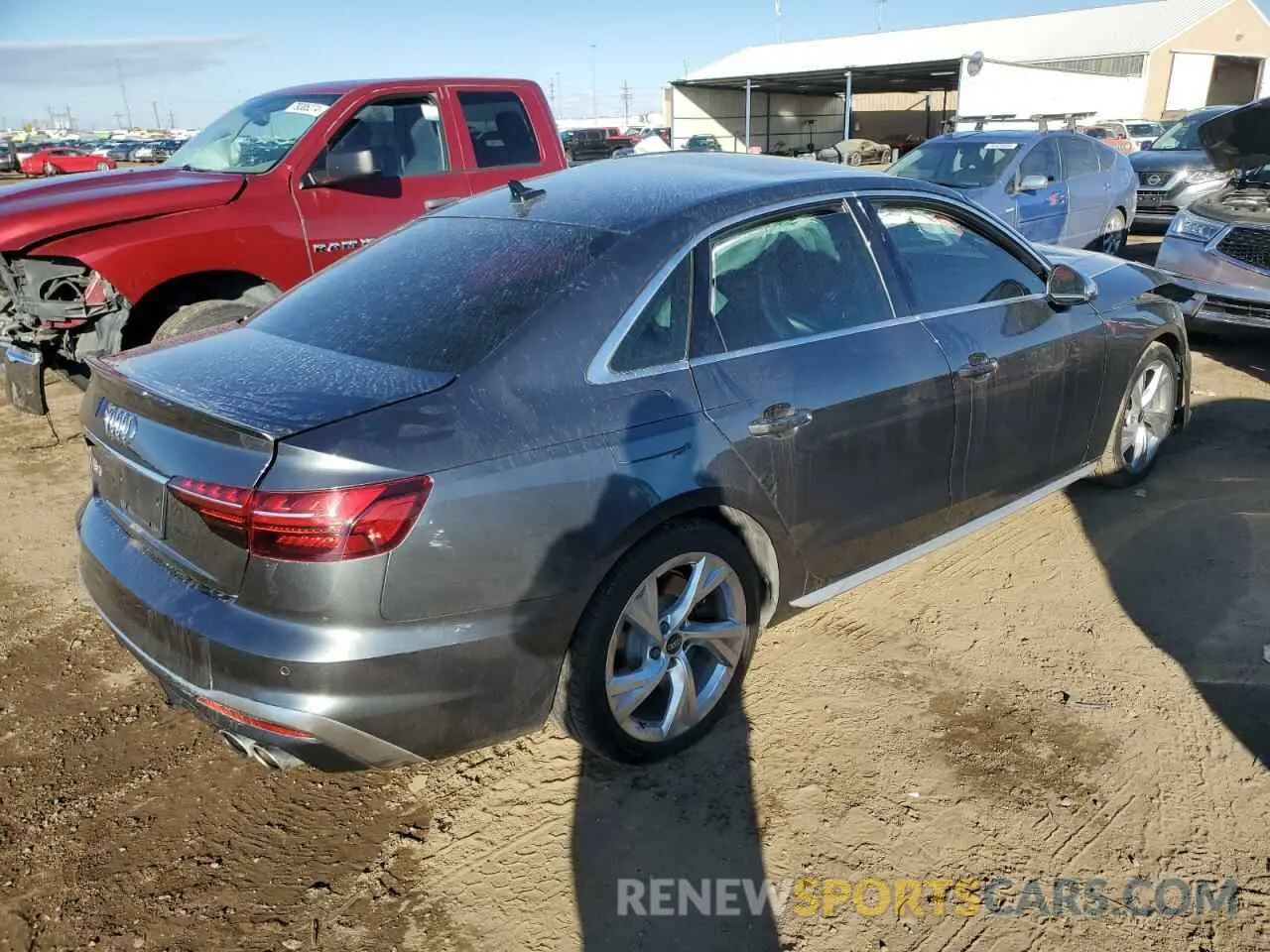 3 Photograph of a damaged car WAUB4AF40NA020003 AUDI S4/RS4 2022