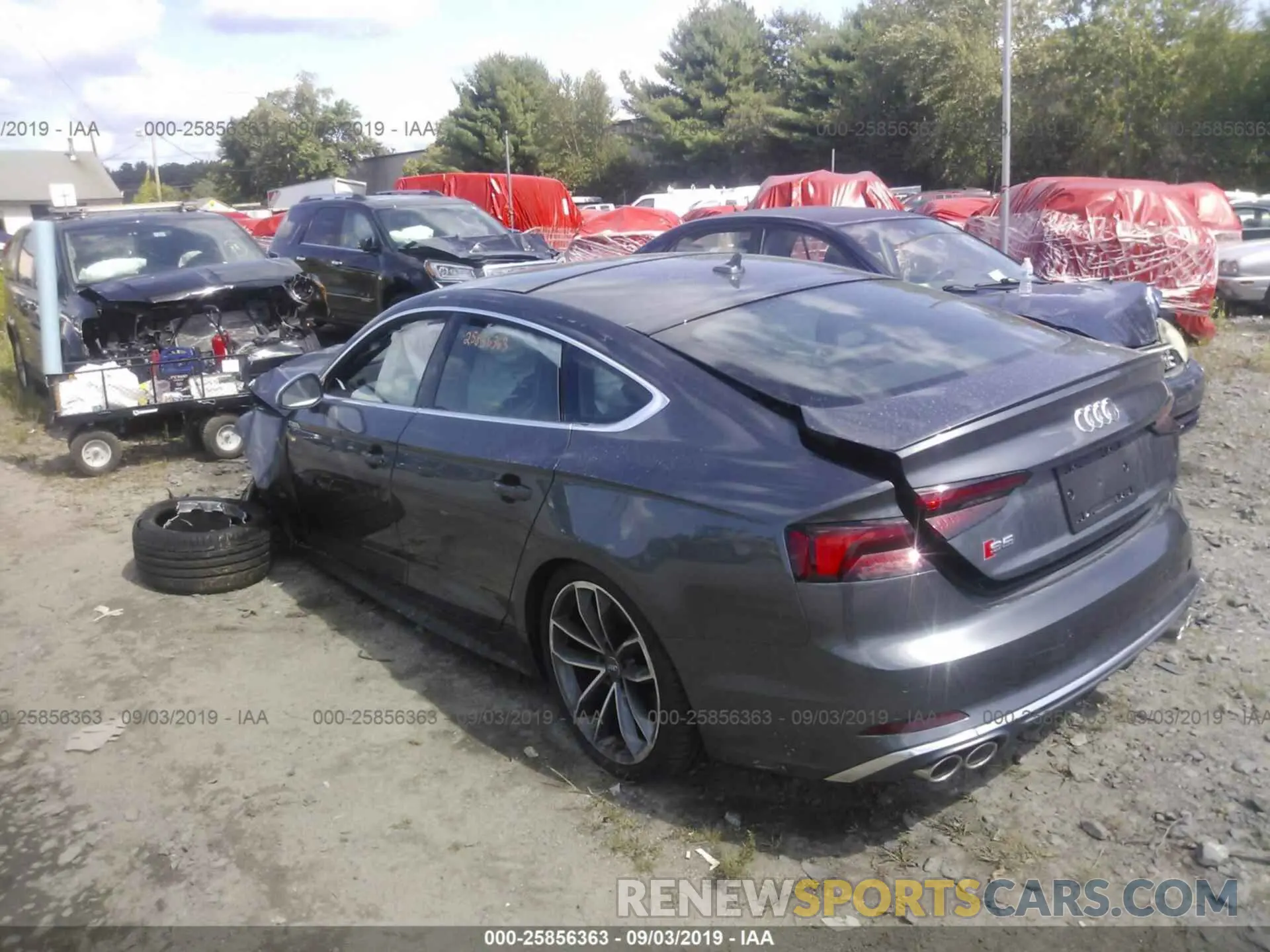 3 Photograph of a damaged car WAUB4CF52KA063015 AUDI S5 2019