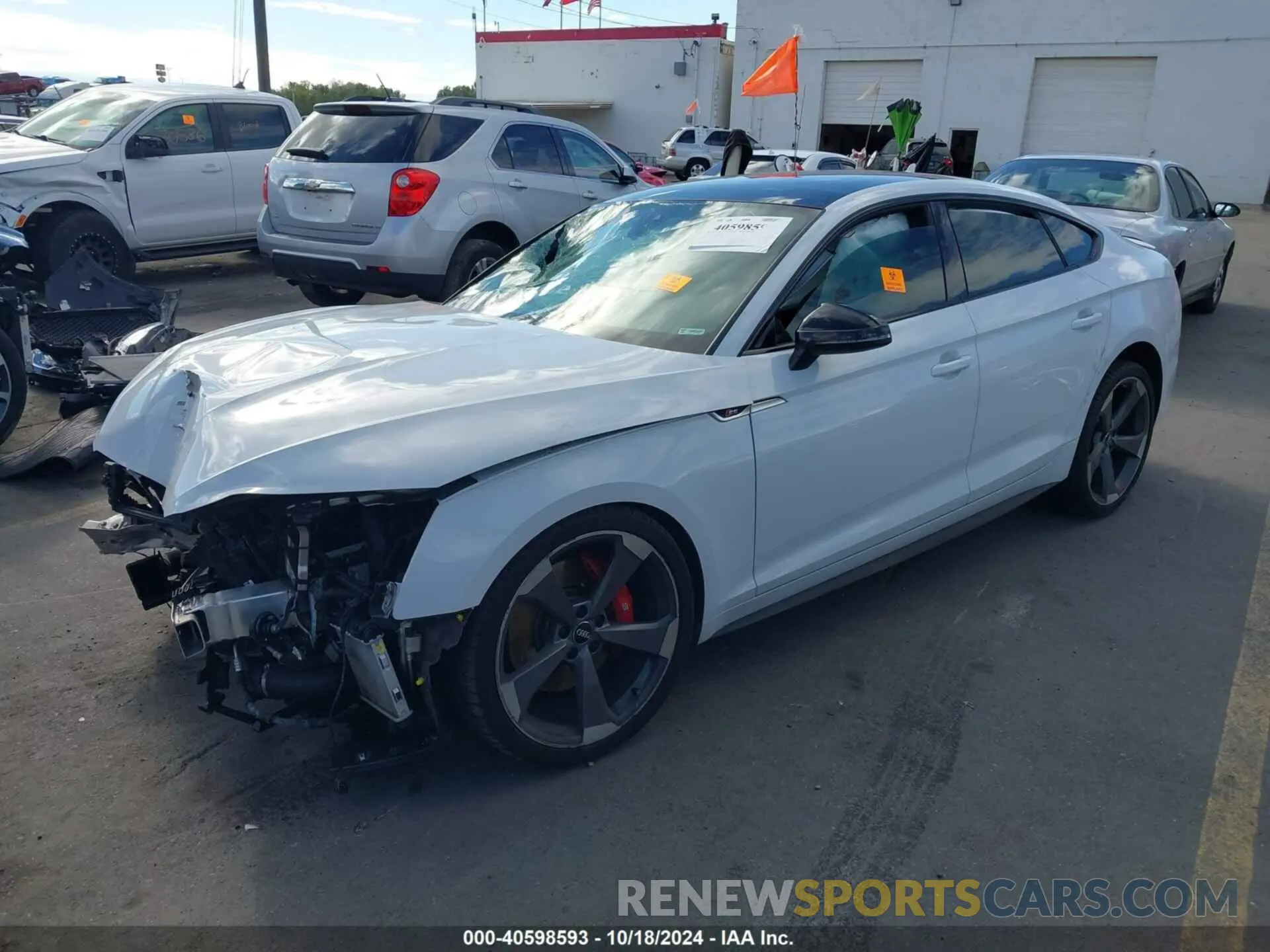 2 Photograph of a damaged car WAUB4CF56KA002654 AUDI S5 2019
