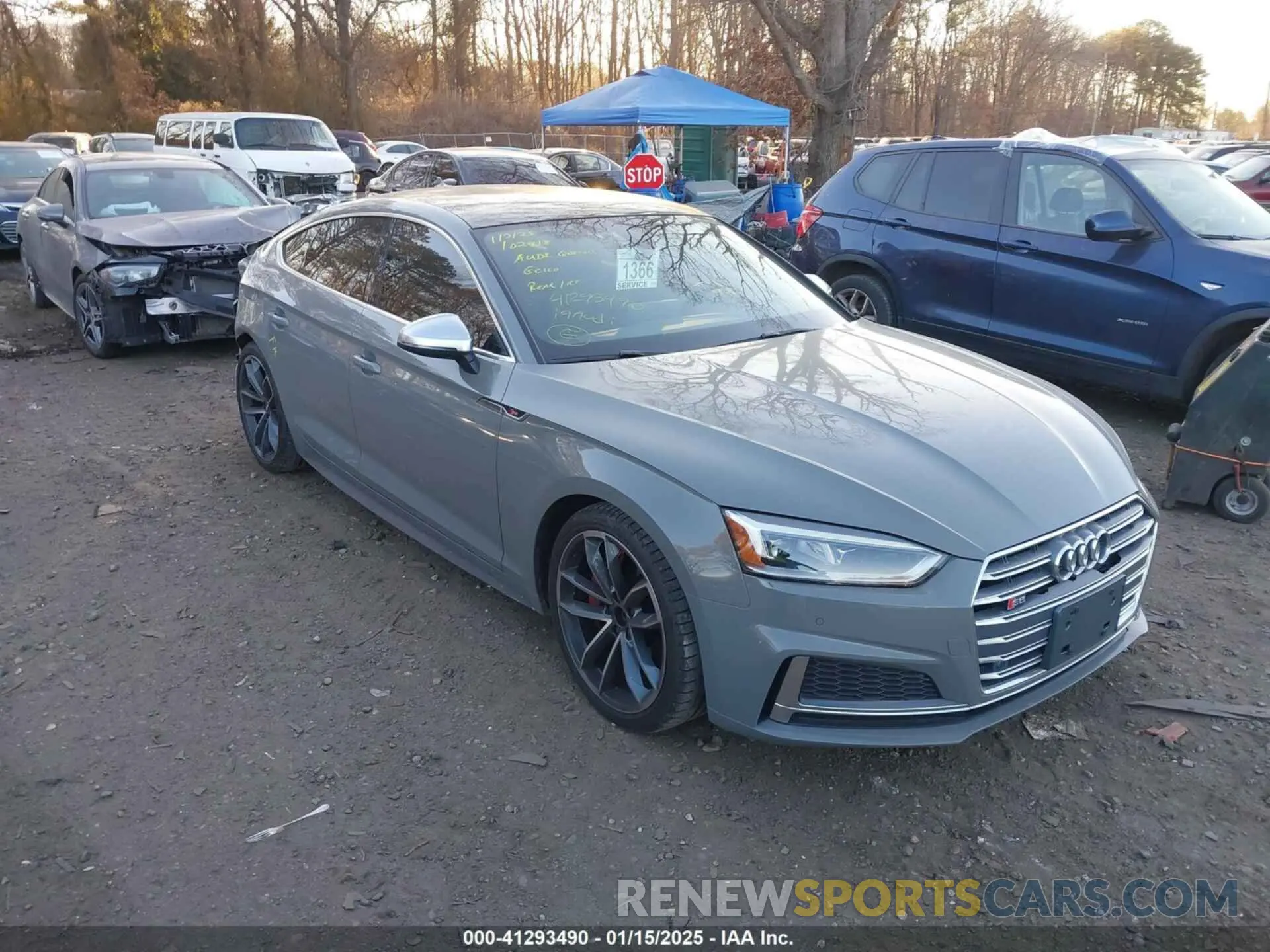 1 Photograph of a damaged car WAUB4CF56KA080125 AUDI S5 2019