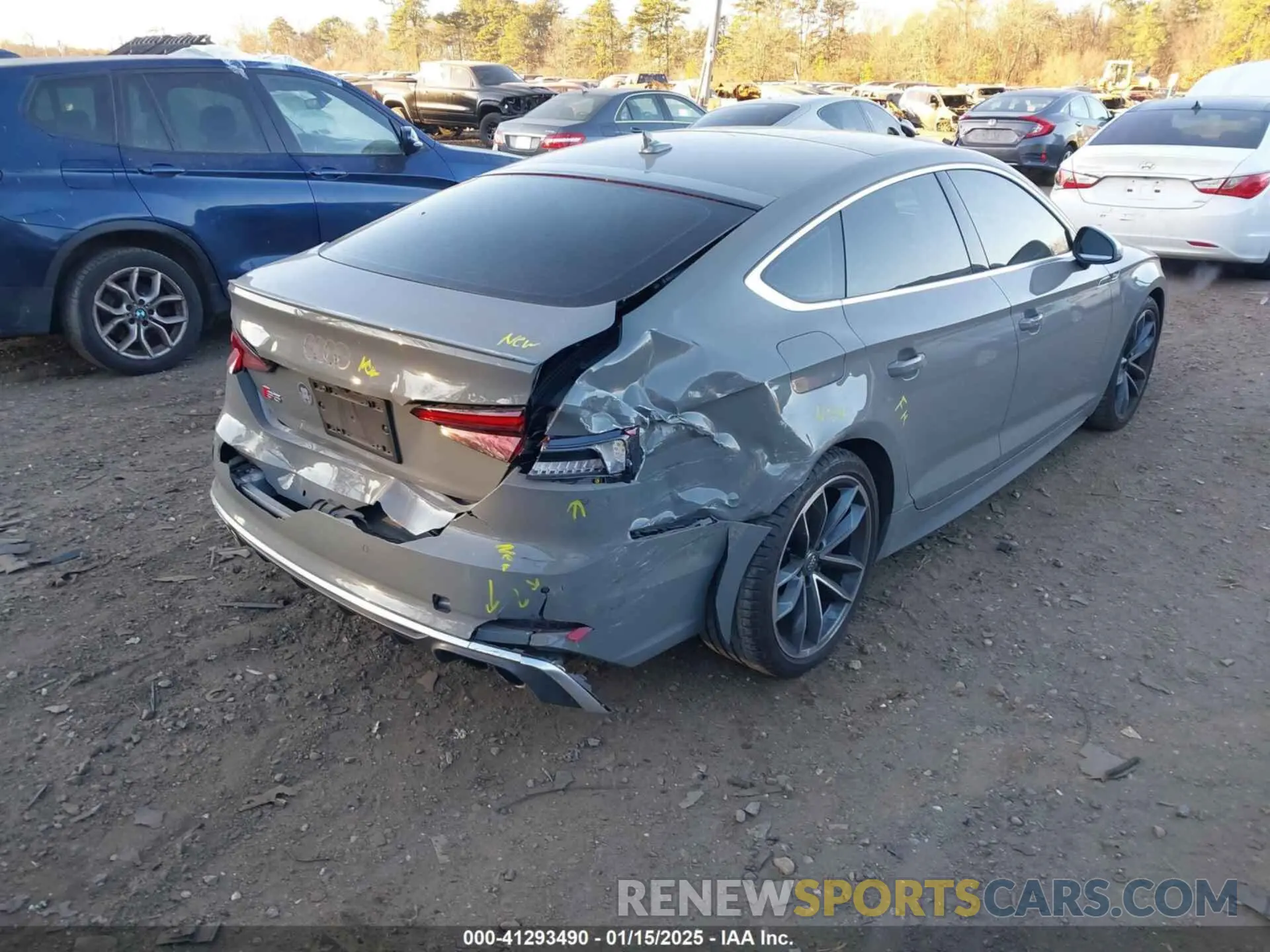 6 Photograph of a damaged car WAUB4CF56KA080125 AUDI S5 2019