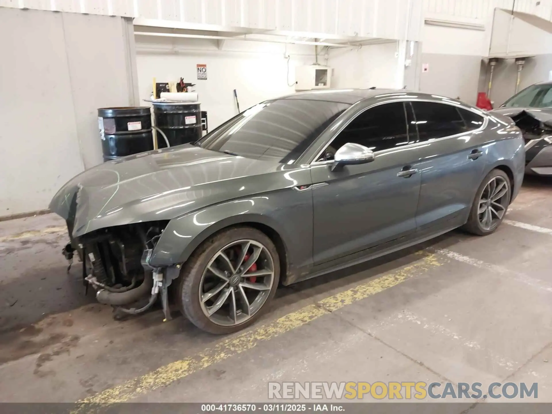 2 Photograph of a damaged car WAUB4CF58KA042802 AUDI S5 2019