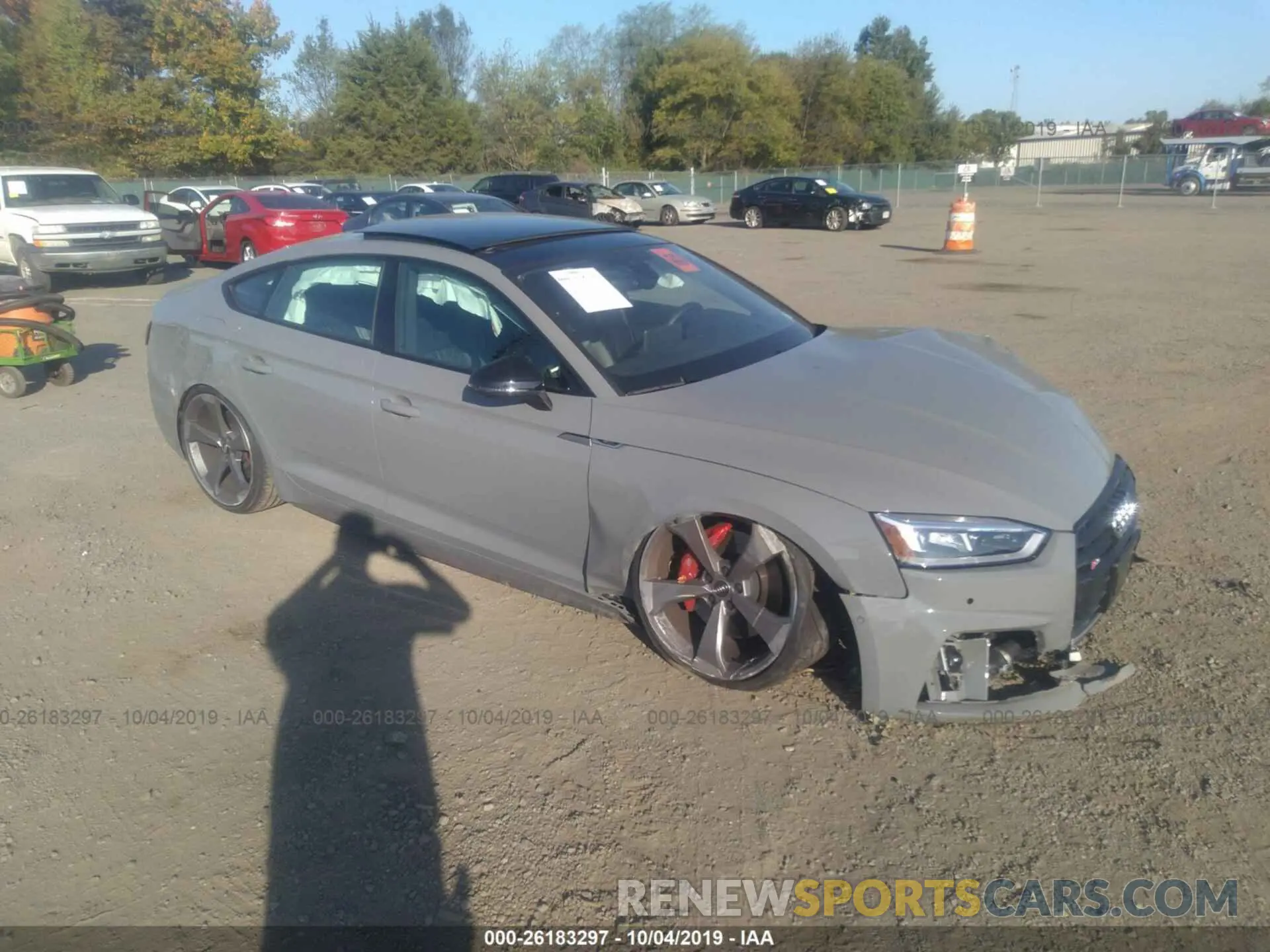 1 Photograph of a damaged car WAUC4CF57KA026384 AUDI S5 2019