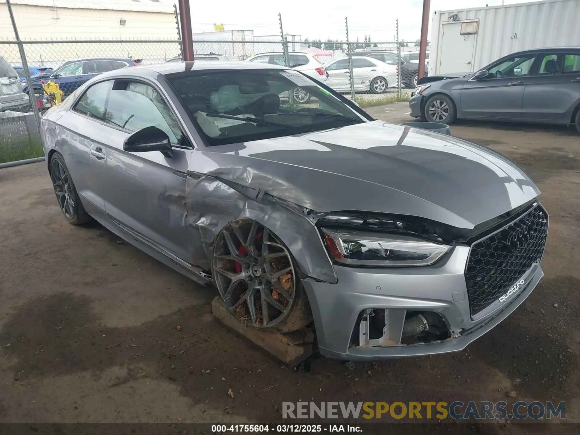 1 Photograph of a damaged car WAUP4AF50KA016933 AUDI S5 2019