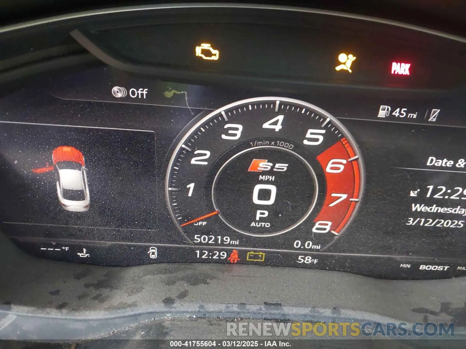 15 Photograph of a damaged car WAUP4AF50KA016933 AUDI S5 2019