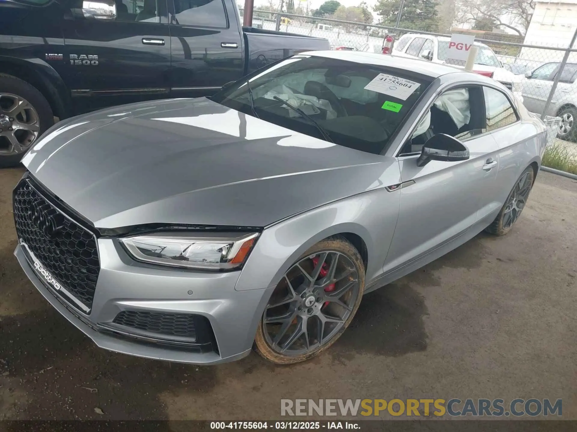 2 Photograph of a damaged car WAUP4AF50KA016933 AUDI S5 2019