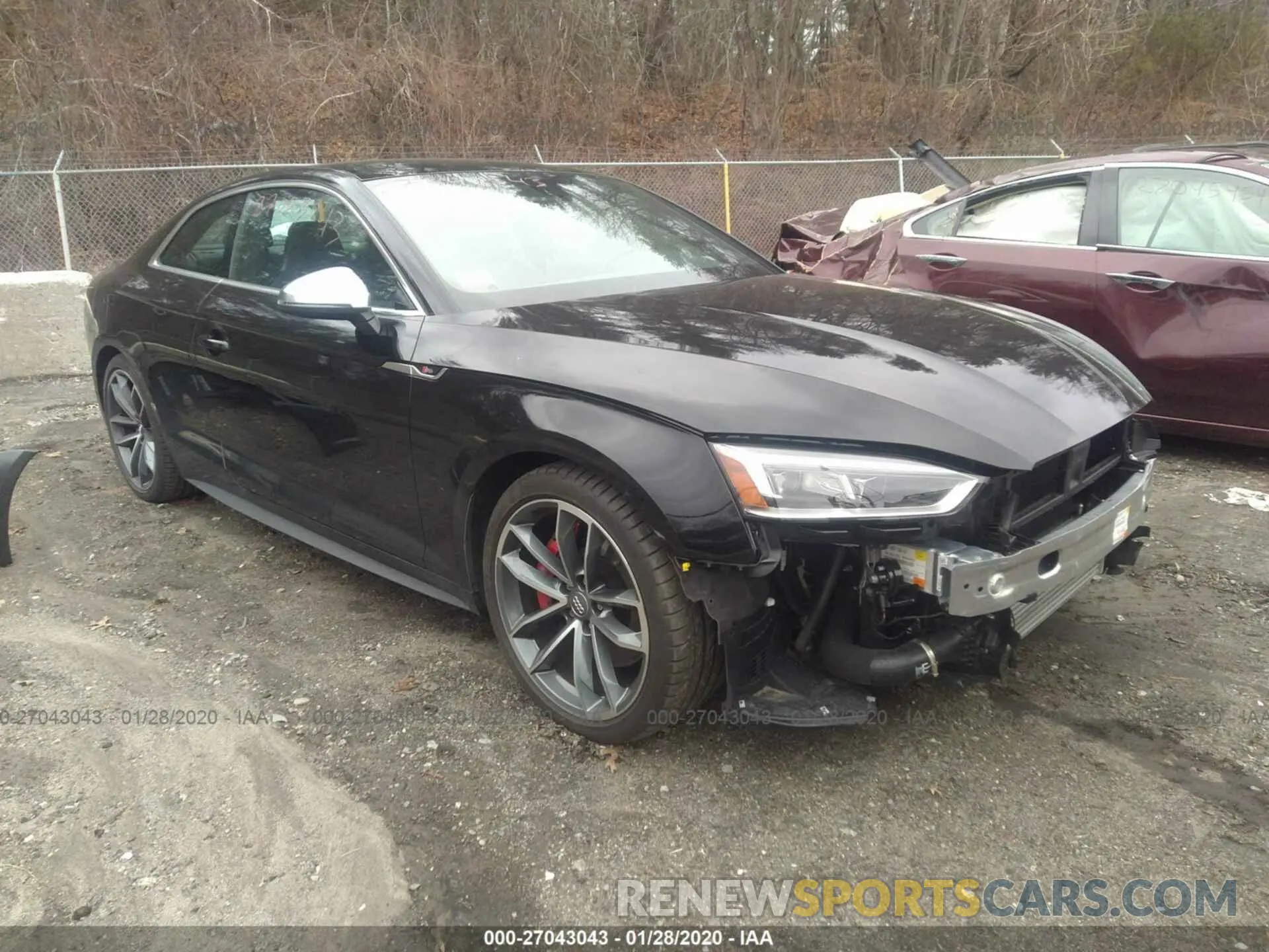 1 Photograph of a damaged car WAUP4AF52KA031840 AUDI S5 2019