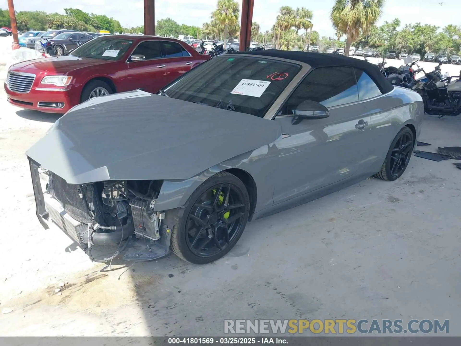 2 Photograph of a damaged car WAUY4GF55KN001005 AUDI S5 2019