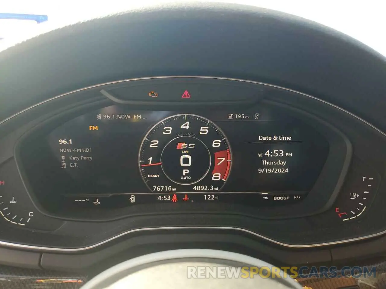 9 Photograph of a damaged car WAUB4CF57KA081221 AUDI S5/RS5 2019