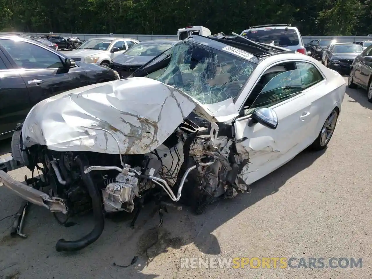 2 Photograph of a damaged car WAUP4AF57KA001555 AUDI S5/RS5 2019