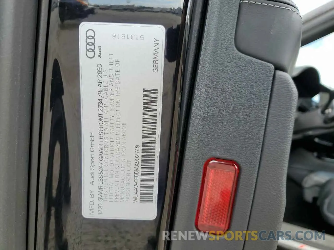 13 Photograph of a damaged car WUAAWCF55MA902749 AUDI S5/RS5 2021