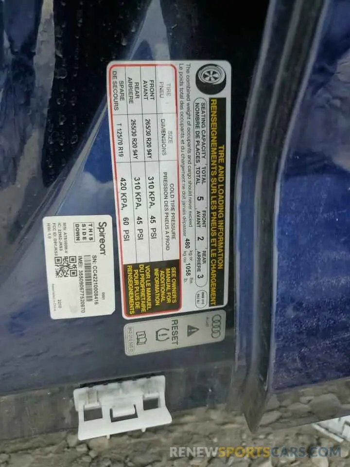 15 Photograph of a damaged car WAUC4CF5XRA029418 AUDI S5/RS5 2024