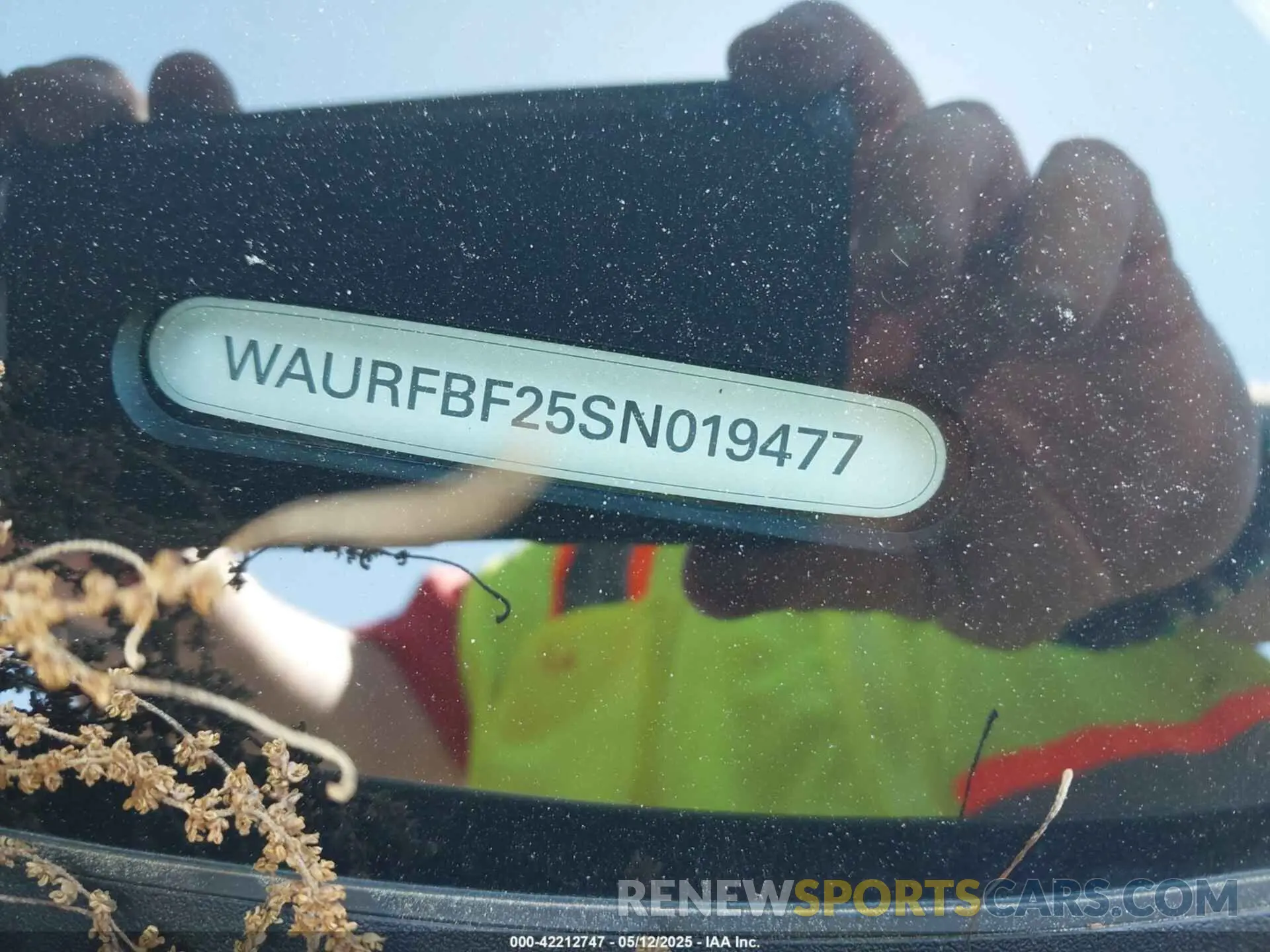 9 Photograph of a damaged car WAURFBF25SN019477 AUDI S7 SPORTBACK 2025