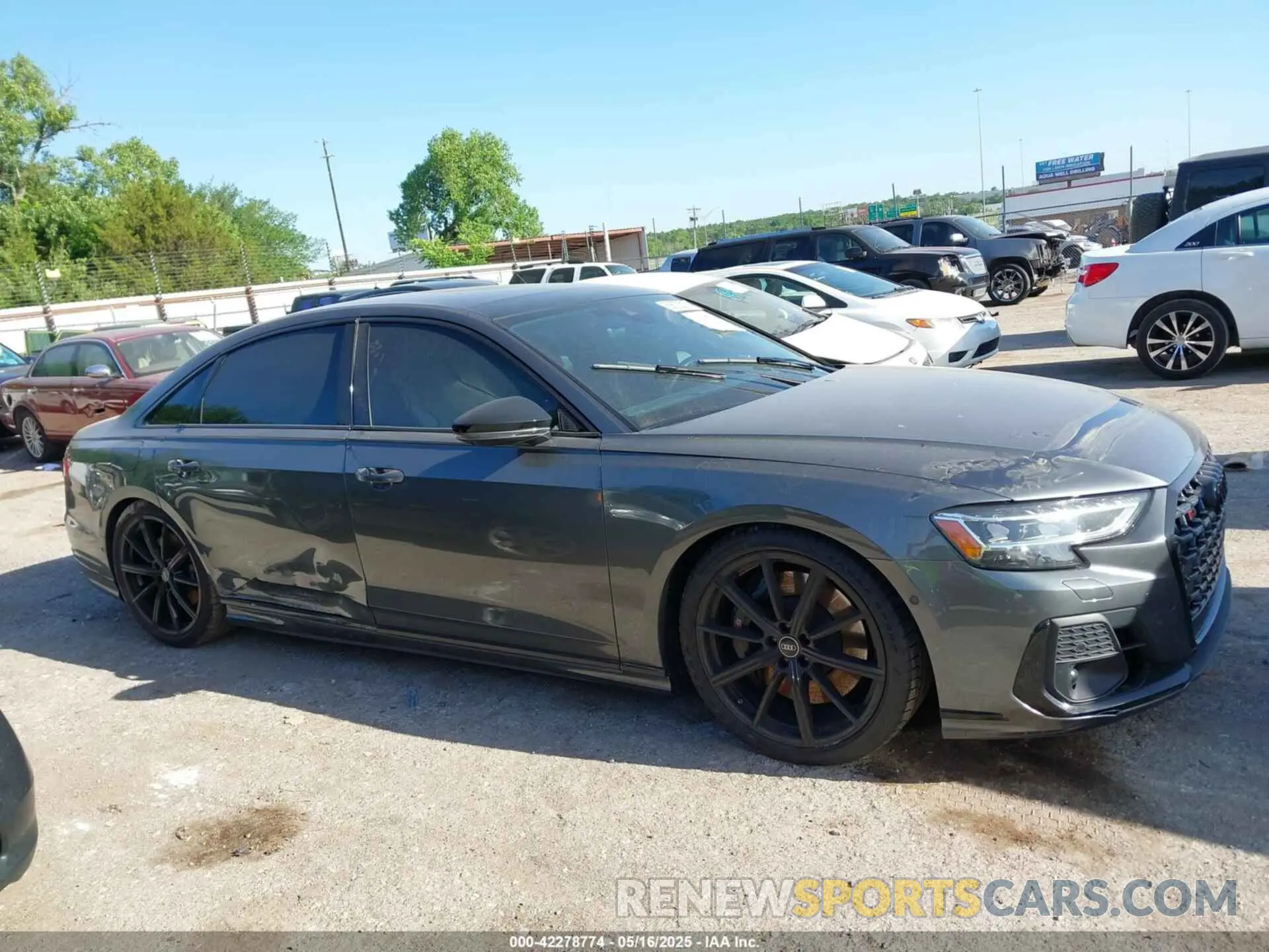 13 Photograph of a damaged car WAULSAF81PN011643 AUDI S8 2023
